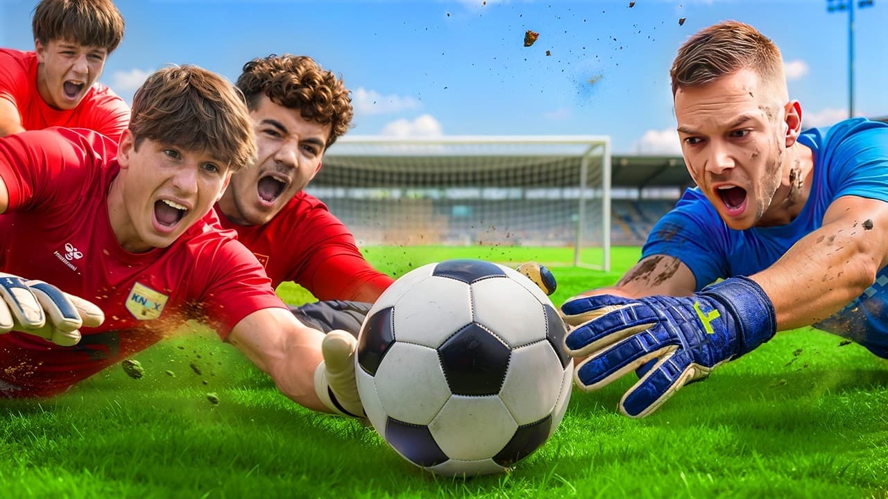 1 Pro vs 3 Amateur Goalkeepers